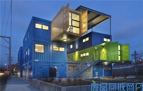 集装箱建筑回收图