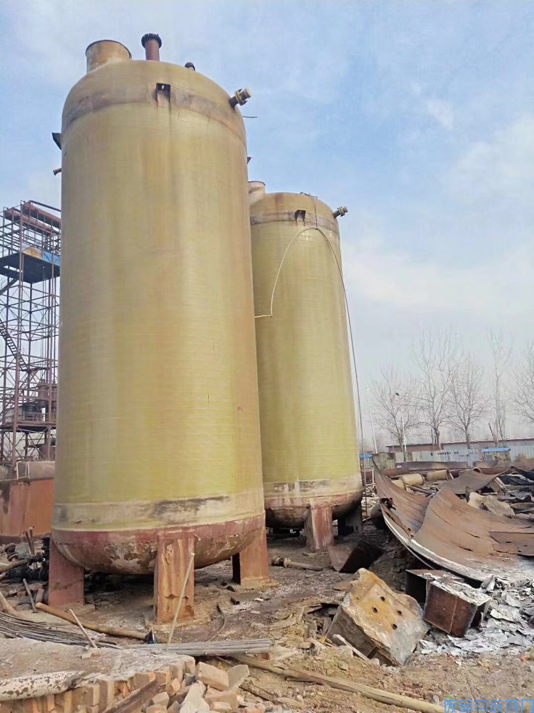 二手玻璃钢罐供应
