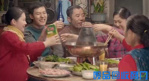 全家在传递汇源果汁