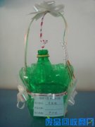 幼儿园手工diy教程:用雪碧饮料瓶手工制作漂亮的小花篮