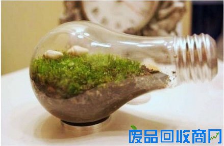 废弃灯泡diy制作小沙滩