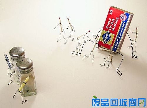 铁丝和火柴的组合