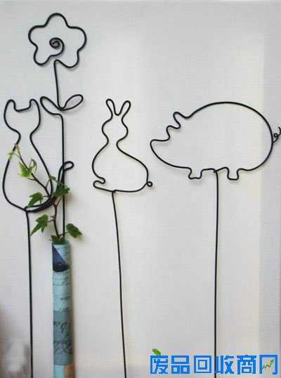 废旧铁丝小妙用铁丝手工制作图用铁丝diy创造艺术品