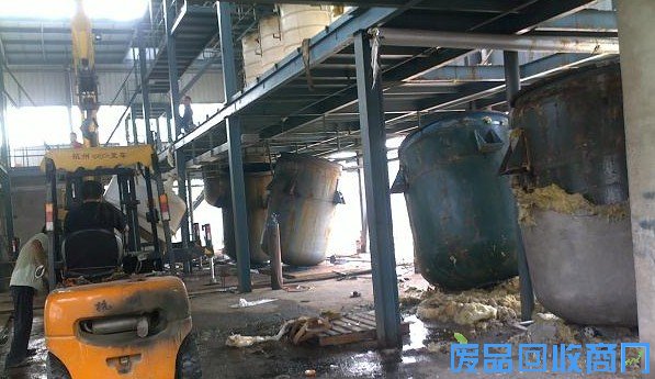 工厂设备流水线拆除回收图