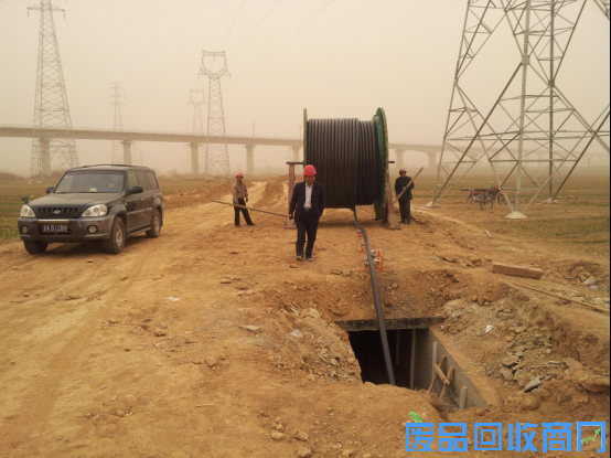 油田电缆线回收图